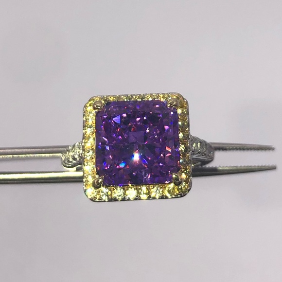 5ct Purple Sapphire Ring - Picture 6 of 11